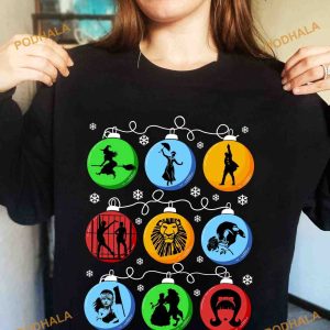 Colorful Bombs Christmas Witch Dancer Lion Shirt