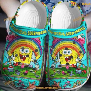 Colorful Funny Spongebob Crocs 3D Clog Shoes