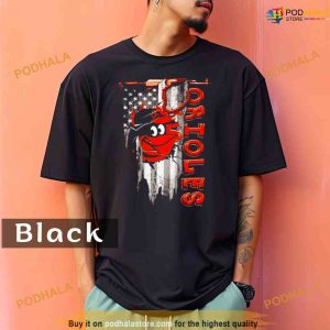 Comfort Colors Baltimore Orioles Inside Usa Flag 2023 Shirt 2