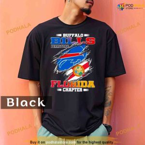 Comfort Colors Blood Inside Buffalo Bills Territory Florida Chapter Shirt