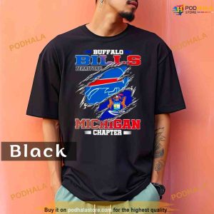 Comfort Colors Blood Inside Buffalo Bills Territory Michigan Chapter Shirt