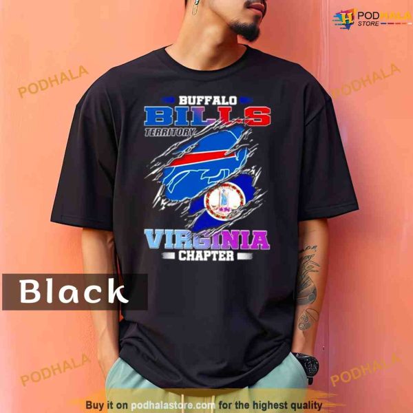 Comfort Colors Blood Inside Buffalo Bills Territory Virginia Chapter Shirt