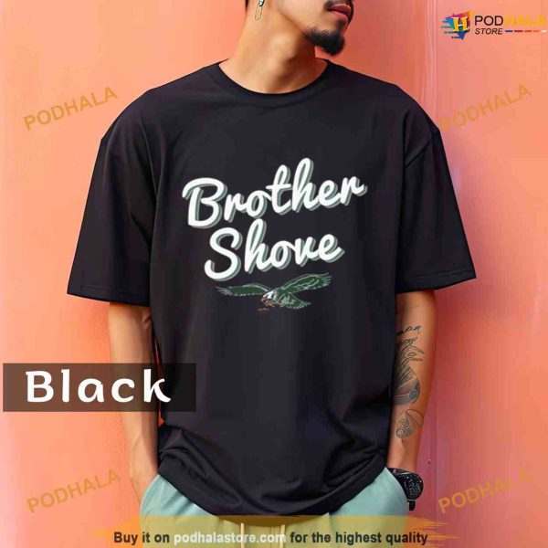 Comfort Colors Brotherly Shove Eagles Retro Logo Shirt