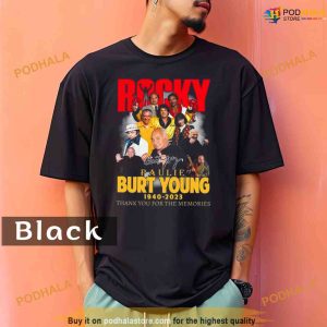Comfort Colors Burt Young Paulie Rocky 1940 2023 Thank You For The Memories Signature Shirt 2