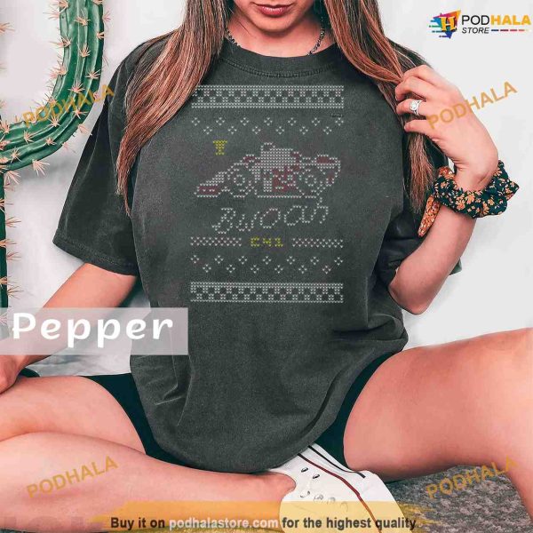 Comfort Colors Christmas Pixel Bwoah Shirt