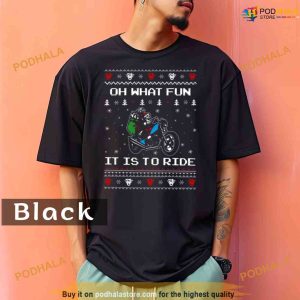 Comfort Colors Christmas Santa Oh What Fun It Is To Ride Shirt 2