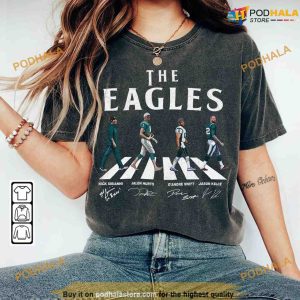 Comfort Colors Eagles Walking Road Signatures Football Shirt