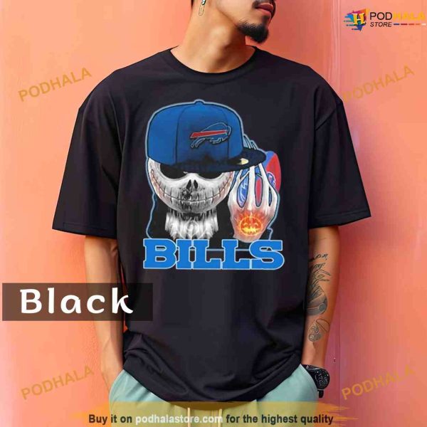 Comfort Colors Jack Skull Jack Skellington Buffalo Bills 2023 Shirt