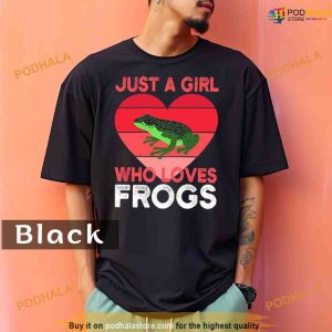 Comfort Colors Just A Girl Who Loves Frogs Shirt 2