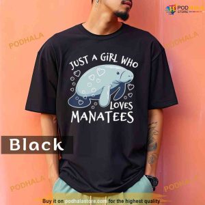 Comfort Colors Just A Girl Who Loves Manatees Shirt 2