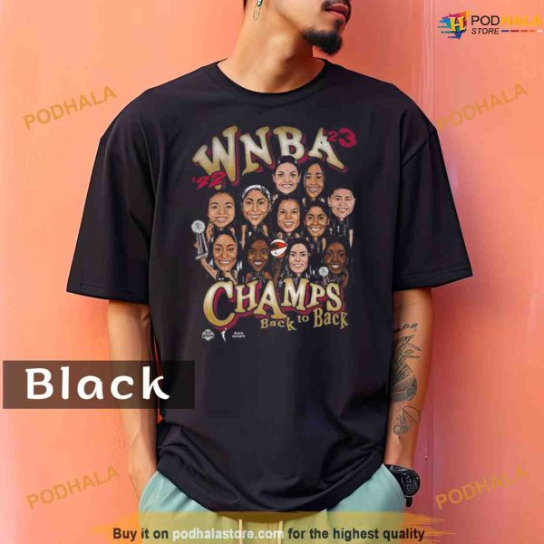 Comfort Colors Las Vegas Aces Playa Society Back to back Wnba 2022 – 2023 Finals Champions Roster Shirt