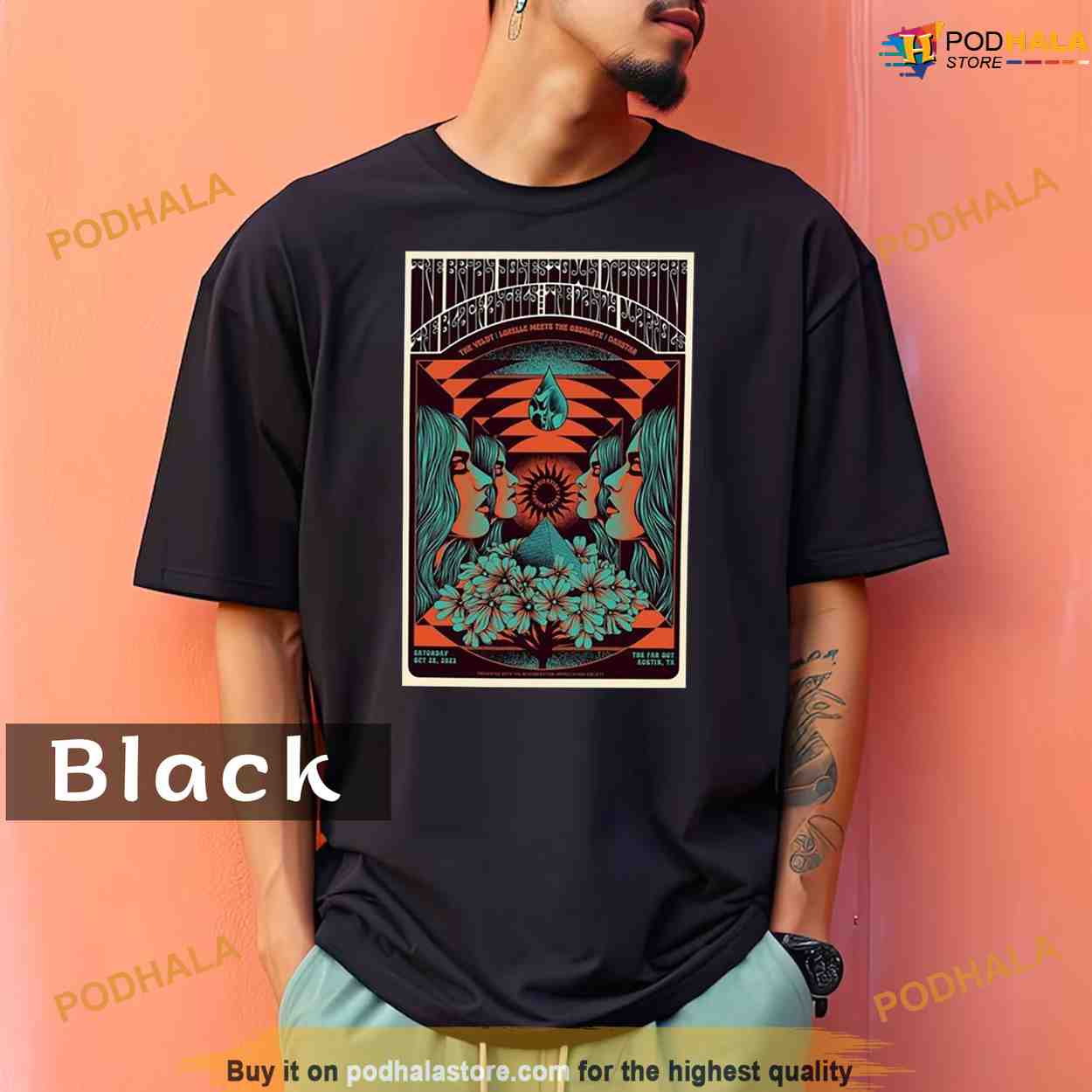 Buy CITY POSTERS PLUS Patan Seasons Unisex T-Shirt (Black, Large