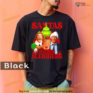 Comfort Colors Santas Sleighers Christmas rock tour Shirt for gift