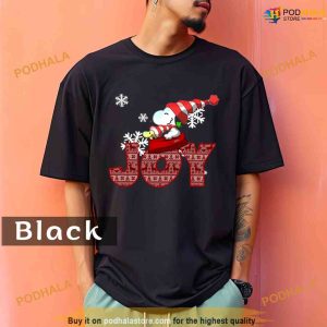 Comfort Colors Snoopy Sleeping On Joy Christmas Shirt 2