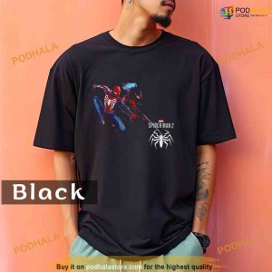 Comfort Colors Spider Man 2 Peter Parker And Miles Morales Logo Unisex Shirt 1