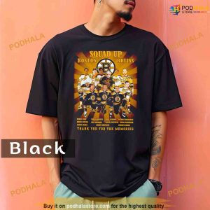 Comfort Colors Squad up Boston Bruins thank you for the memories Shirt 2