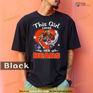 Comfort Colors This Girl Love Her Chicago Bears Masco Shirt 2