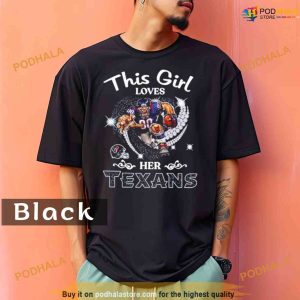 Comfort Colors This Girl Love Her Houston Texans Masco Shirt 1
