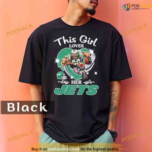 Comfort Colors This Girl Love Her New York Jets Masco Shirt 2