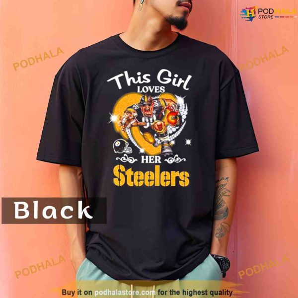 Comfort Colors This Girl Love Her Pittsburgh Steelers Masco Shirt