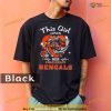 Comfort Colors This Girl Loves Her Cincinnati Bengals Mascot Diamond Hear Shirt