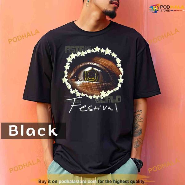 Comfort Colors Travis Scott Astroworld Festival 2021 Open Your Eyes Puff Shirt