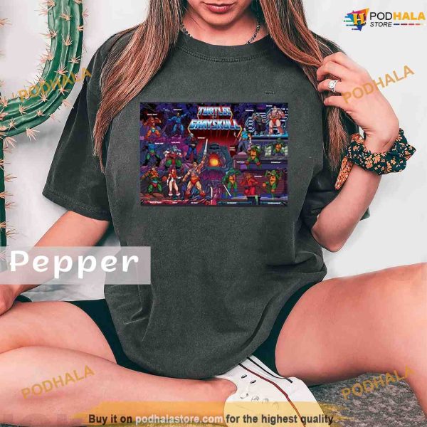 Comfort Colors Turtles Of Grayskull TMNT And Masters Of The Universe Collaborations Shirt