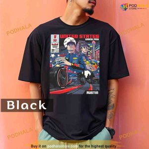 Comfort Colors United States Grand Prix New Art Work For Red Bull Racing Team Comics Group Austin USGP Shirt 2