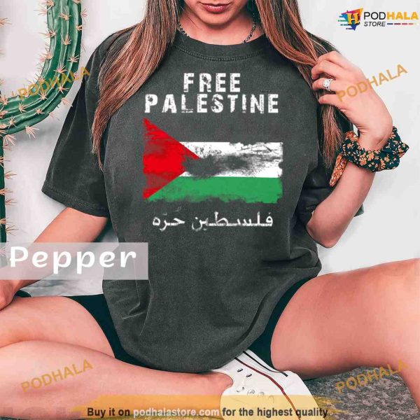 Comfort Colors Vintage Free Palestine T & 1 Shirt
