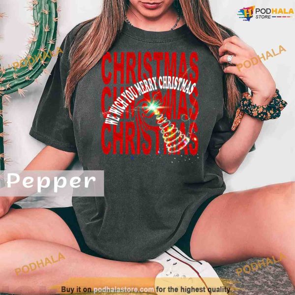 Comfort Colors We Wish You Merry Christmas 2023 Shirt