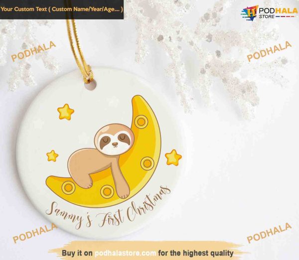 Commemorating Baby’s First Christmas Ornament, Personalized Ornament