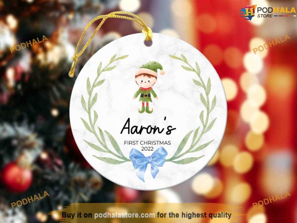Commemorating Baby’s First Xmas, Personalized Ornament