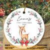Commemorative Baby's First Xmas Ornament, Custom Design