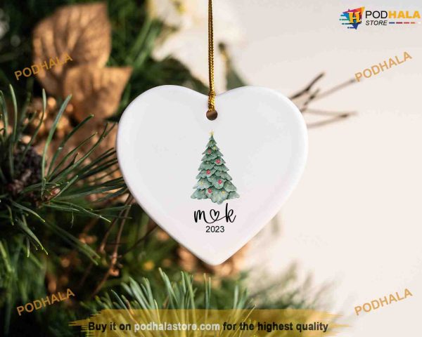 Couples 2023 Ornament, Personalized Date, Family Christmas Ornaments