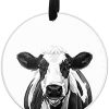 Cow Holiday Tree Hanging Ornament, Personalized Family Ornaments