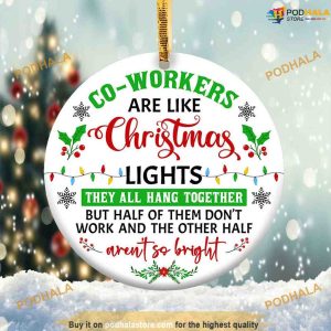 Coworkers Christmas Ornament 2023, Xmas Keepsake, Personalized Family Christmas Ornaments