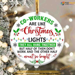 Coworkers Christmas Ornament 2023 Xmas Keepsake Personalized Family Christmas Ornaments 2 1