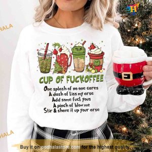 Cup of Fuckoffee Grinch Sweatshirt, Grinch Christmas Hoodie, Grinch Gift Ideas