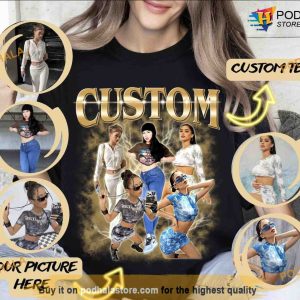 Custom 90s Vintage Style Shirt, Custom Photos Bootleg Rap TShirt