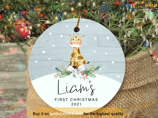 Custom Baby’s Debut Xmas Ornament, Family Keepsake