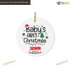 Custom Baby's First Christmas Ornament, 2023 First Christmas Together