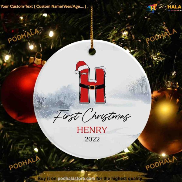 Custom Baby’s First Christmas Ornament 2023, Great Gift For Christmas Ornament