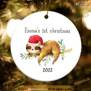 Custom Baby's First Christmas Ornament, Cherished Family Moment
