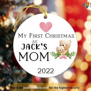 Custom Baby's First Christmas Ornament, Personalized Family Baubles