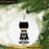 Custom Batman Superhero Christmas Ornament, Friends Christmas Ornaments