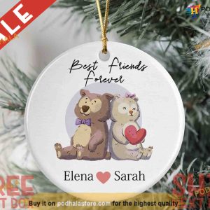 Custom Best Friend Christmas Ornament, Family Christmas Ornaments