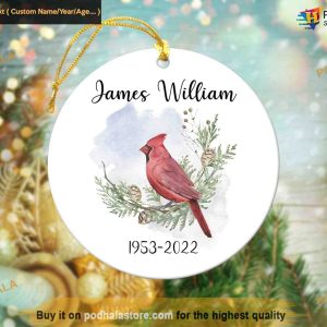 Custom Cardinal Ornament, Friends Christmas Ornaments