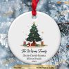 Custom Christmas Tree Family Gift Ornament, Personalized Family Ornaments