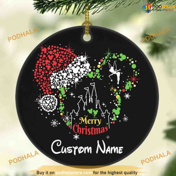 Custom Disney Christmas 2023 Ornament, Disney Christmas Tree Ornaments