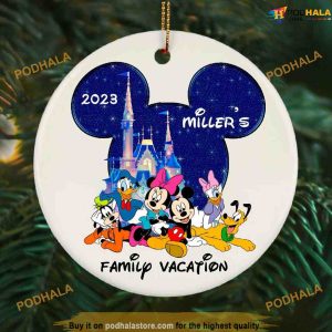 Custom Disney Family Vacation Ornament, Disney World Christmas Ornaments